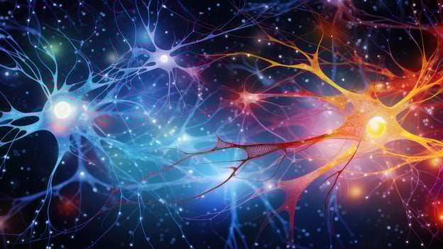 medical neuroscience abstract molecular ai generated photo