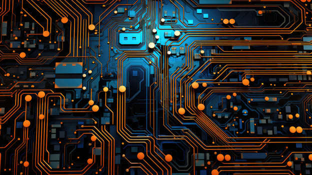 nature circuitry evolution abstract ai generated photo