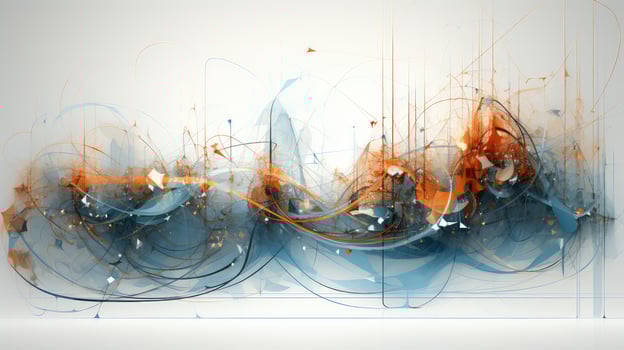 business digital wireframe elegance ai generated photo