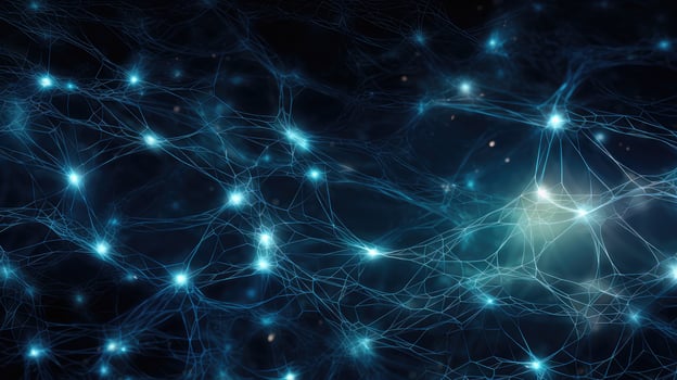 connection neuron network matrix ai generated photo