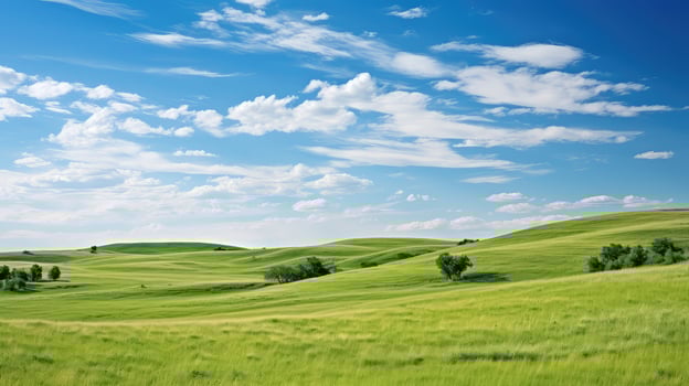 scenic kansas flint hills ai generated photo