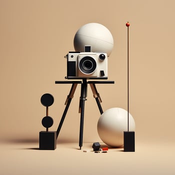 World Camera Photography minimal Cool concept photoshoot summer blank mockup photo