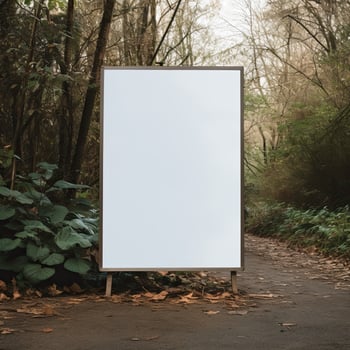 Street Billboard mockup, AI generative photo