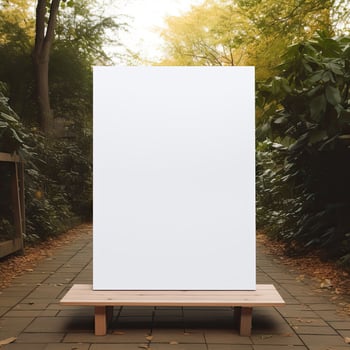 Street Billboard mockup, AI generative photo