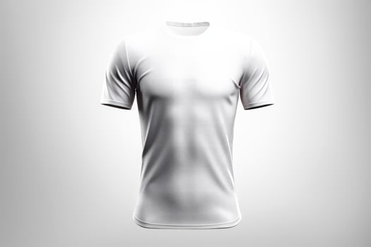 Mockup sports football team uniforms white shirt, Generative AI illustration photo