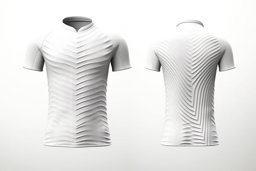 Mockup sports football team uniforms white shirt, Generative AI illustration photo