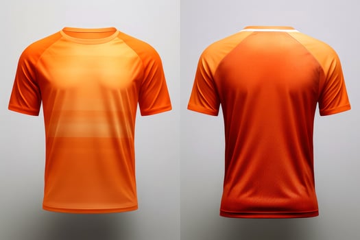 Mockup sports football team uniforms multicolors shirt, Generative AI illustration photo