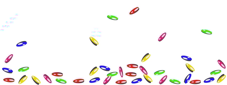 Colorful ellipse element with black shadow. Can be used for decoration or background photo