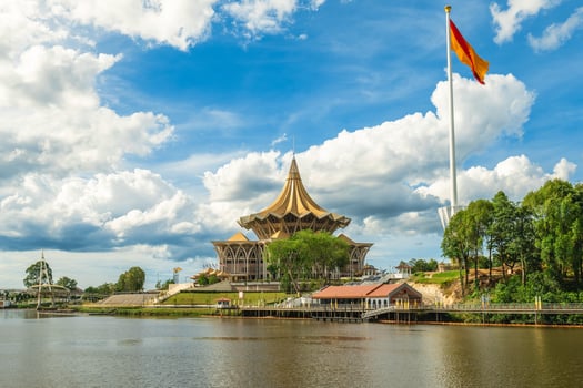 New Sarawak State Legislative Assembly Building in Kuching, Sarawak, Borneo, Malaysia. photo