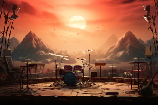 Music festival background photo