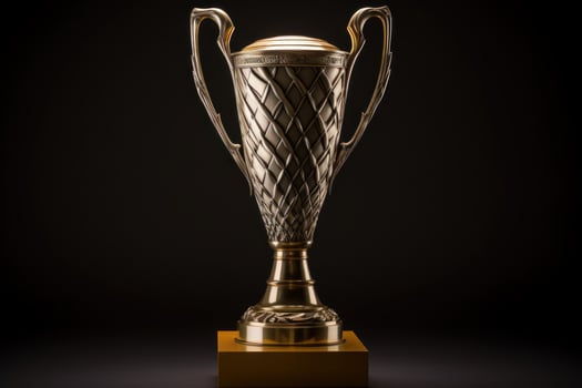 Prestigious Championship trophy. Generate Ai photo