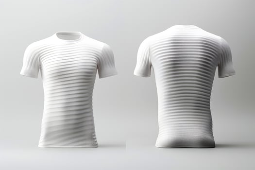 Mockup sports football team uniforms white shirt, Generative AI illustration photo