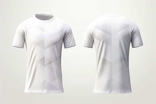 Mockup sports football team uniforms white shirt, Generative AI illustration photo