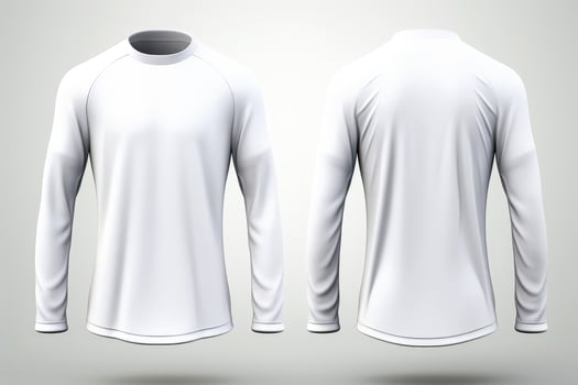 Mockup sports football team uniforms white shirt, Generative AI illustration photo