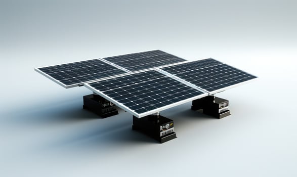 Few solar panels photo