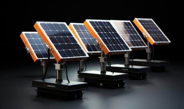 Few solar panels photo