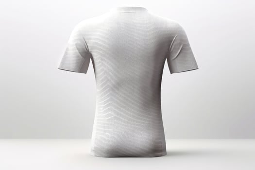 Mockup sports football team uniforms white shirt, Generative AI illustration photo