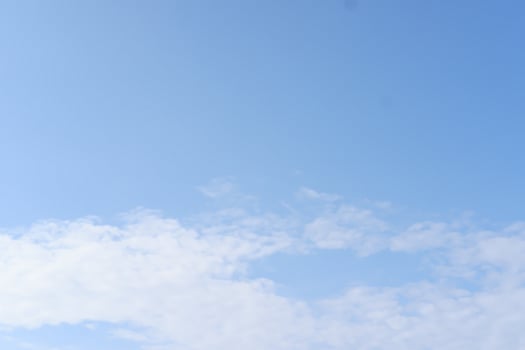 Blue sky background with white clouds photo