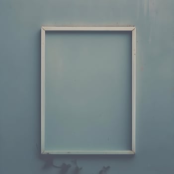 Empty frame mockup on grey background. High-resolution. AI Generative photo