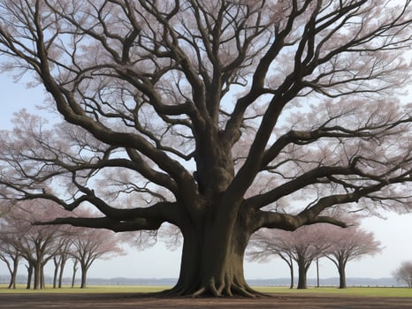tree beautiful close up image ai generated photo