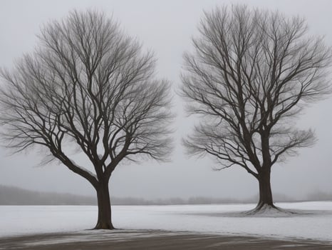 tree beautiful close up image ai generated photo