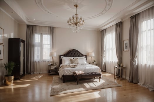 Studio Interiors Captivating Mock up of Modern Room with Exquisite Architecture. AI Generated. photo