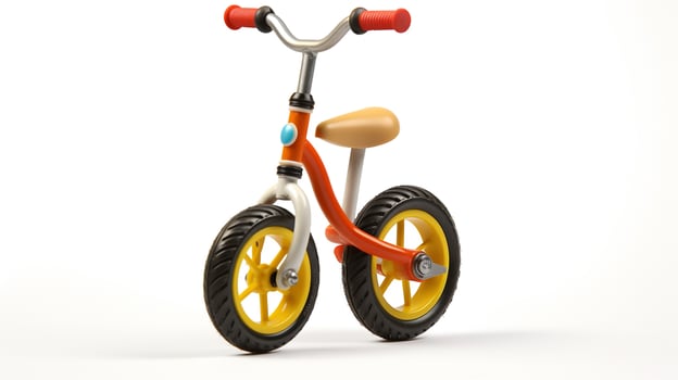 Displaying a 3D miniature Unicycle. Generative AI photo