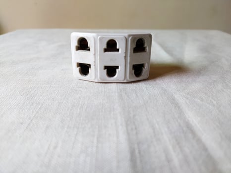 A triple socket shoe was placed over photo