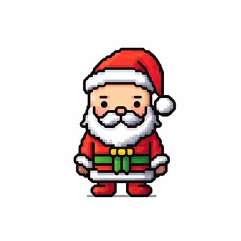 Cartoon pixel art Christmas baulbes high quality ai generated image photo