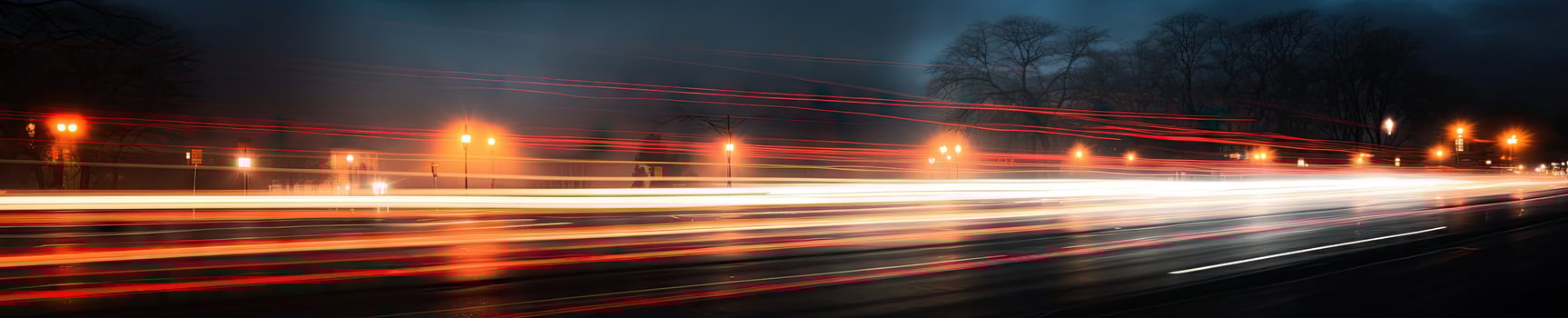 AI generated Vibrant night cityscape illuminated.  AI generative. photo