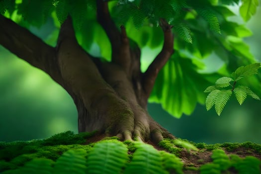 the tree of life wallpaper. AI-Generated photo