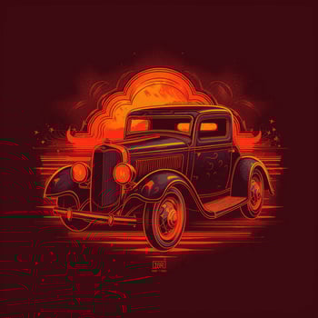 classic car concept illustration photo