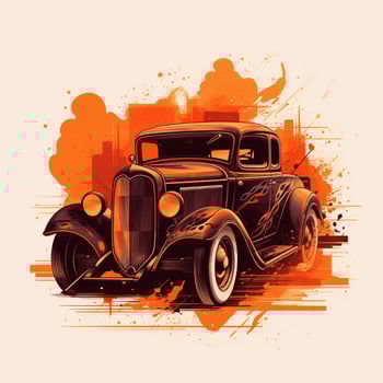 classic car concept illustration photo
