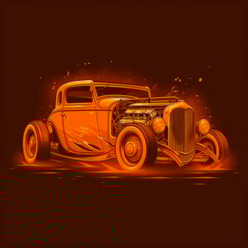 classic car concept illustration photo