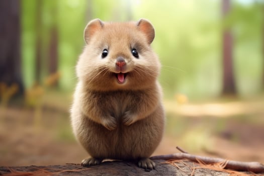 Cute smiling quokka. Generate AI photo