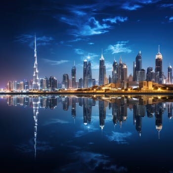 Majestic and modern cityscape photo