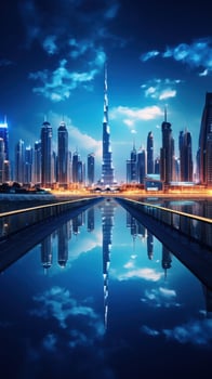 Majestic and modern cityscape photo