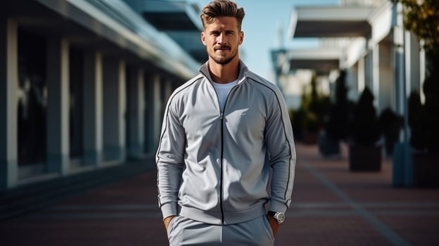 Man in sporty wear photo