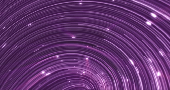 Abstract energy purple swirling curved lines of glowing magical streaks and energy particles background photo