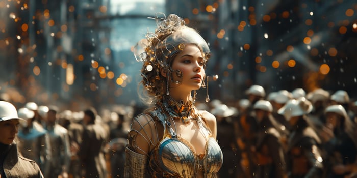 futuristic people Beautiful photo