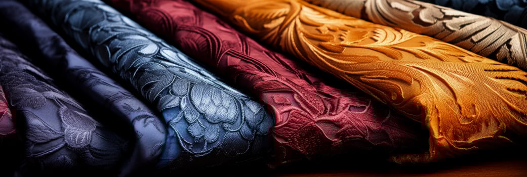 High resolution images showcasing detailed jacquard woven designs on textile backgrounds photo