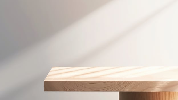empty wooden table floor, wooden table for product, photo