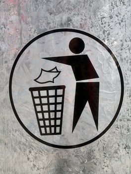 Warning signs on european streets. photo