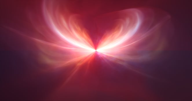 Abstract cosmic multi-colored energy waves glowing background photo