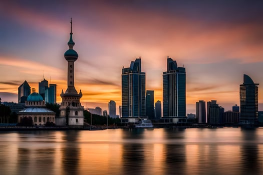 the skyline of kazan, kazakhstan. AI-Generated photo