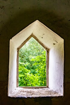Photography on theme outstanding building beautiful brick old water mill photo