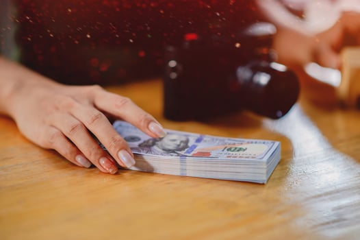 Dollar, counting money, finance and financial investment, cash, income, income, wages, cash flow, mutual funds, real estate global finance financial business success photo