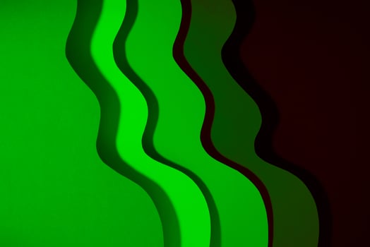Abstract psychedelic papercut background photo
