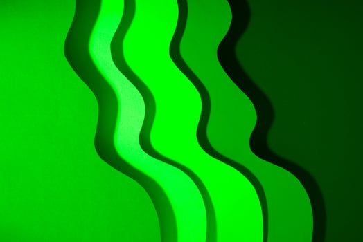 Abstract psychedelic papercut background photo