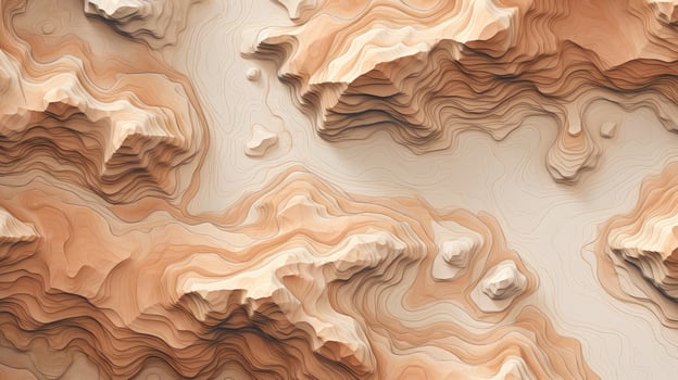 abstract terrain map contours ai generated photo